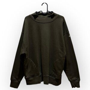 Alo Yoga Refresh Womens Green Pocketed Pullover Sweatshirt